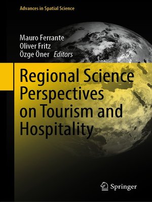 cover image of Regional Science Perspectives on Tourism and Hospitality